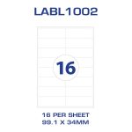 Cos Multi Use Labels L7162Gu 16 / Sheet – Labl1002 | Cos – Complete Throughout Address Label Template 16 Per Sheet