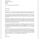 Counseling Letter Regarding Poor Performance | Document Hub Intended For Letter Of Counseling Template