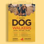 Creative Dog Walkers Flyer Template For Dog Walking Flyer Template Free