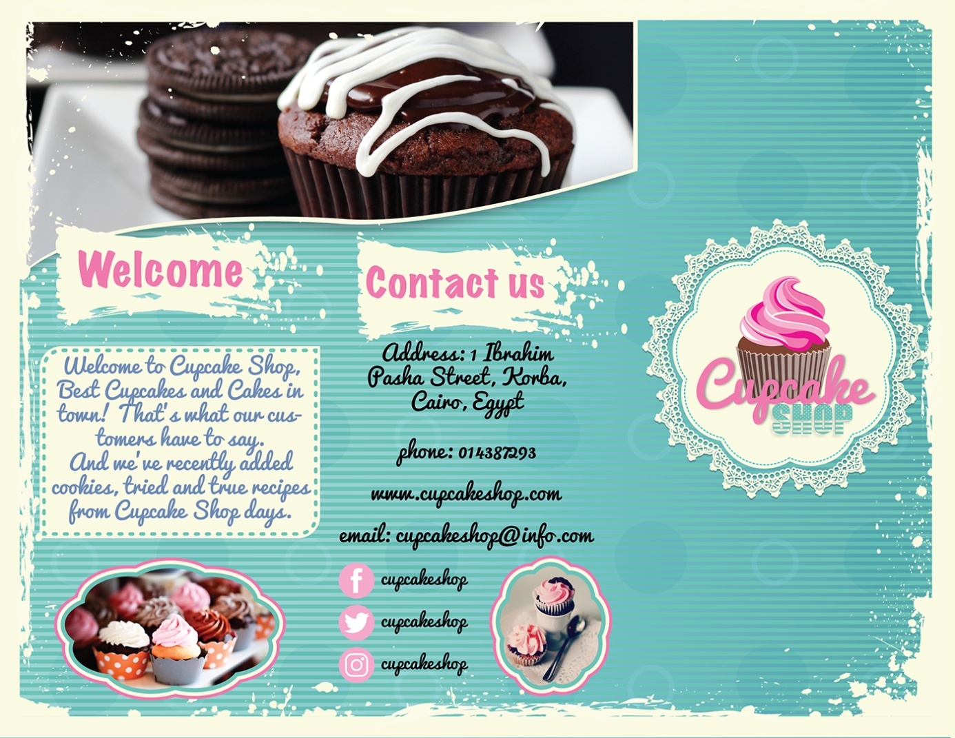 Cupcake Brochure On Behance Throughout Cupcake Flyer Templates Free