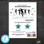 Dance-A-Thon Event Flyer Template Dance Fundraiser School - Etsy within Benefit Dance Flyer Templates