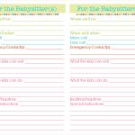 { Day 5: Important Information Binder } – Naturally Creative Mama Pertaining To Nanny Notes Template