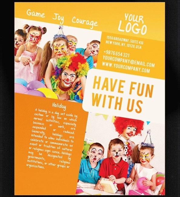 Day Care Flyer Templates – 23+ Free & Premium Download Intended For Daycare Flyers Templates Free