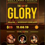 Day Of Glory Gospel Concert Flyer Template By Seraphimblack | Graphicriver Within Gospel Meeting Flyer Template