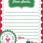 Dear Santa: Letter Template {Free Printables!} | 2020 for Santa Letterhead Template