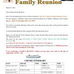 Designdnagame: Family Reunion Cruise Letter Throughout Family Reunion Letter Template