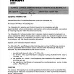 Dispute Resolution Policy Examples – 9+ Pdf | Examples Pertaining To Conflict Resolution Agreement Template
