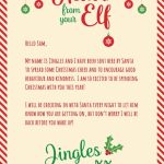 Diy Printable Personalised Elf Hello &amp; Goodbye Letter Size A4 | Etsy inside Elf On The Shelf Goodbye Letter Template