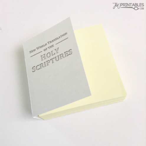 Diy Sticky Note Nwt Bible! – Jw Printables Inside Post It Note Cover Template