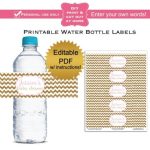 Diy Water Bottle Labels In Word / Birthday Water Bottle Labels Template for Free Water Bottle Label Template Word