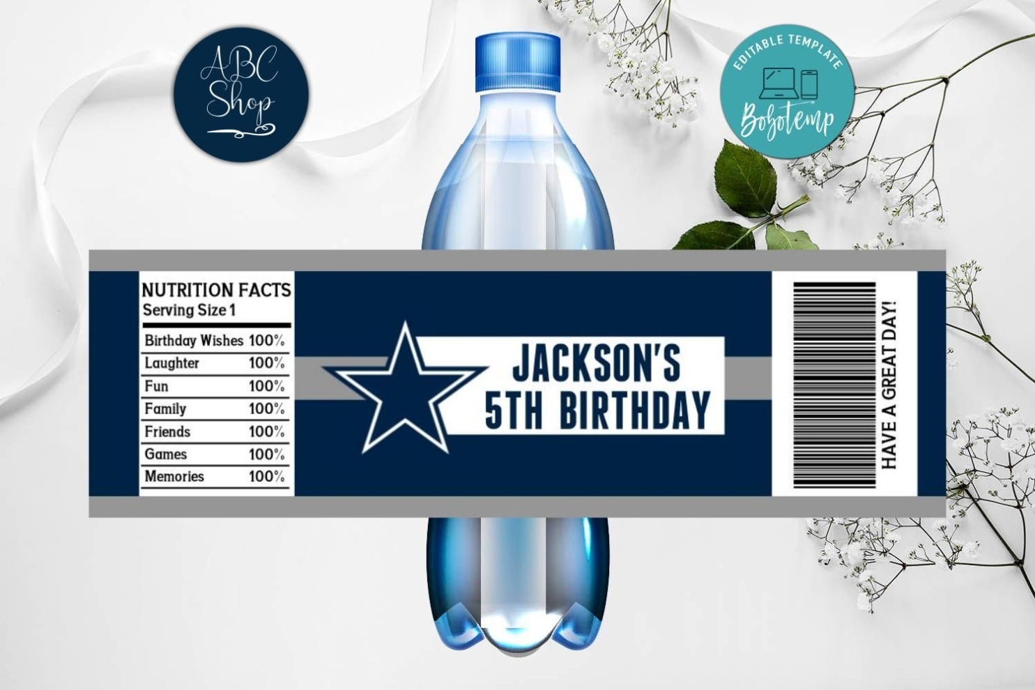 Diy Water Bottle Labels In Word / Birthday Water Bottle Labels Template In Diy Water Bottle Label Template