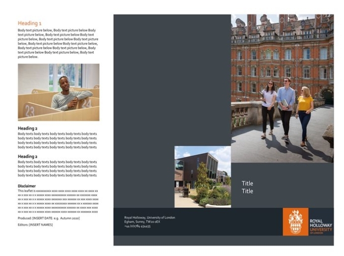 Dl Leaflet - Royal Holloway Staff Intranet within Dl Flyer Template Word