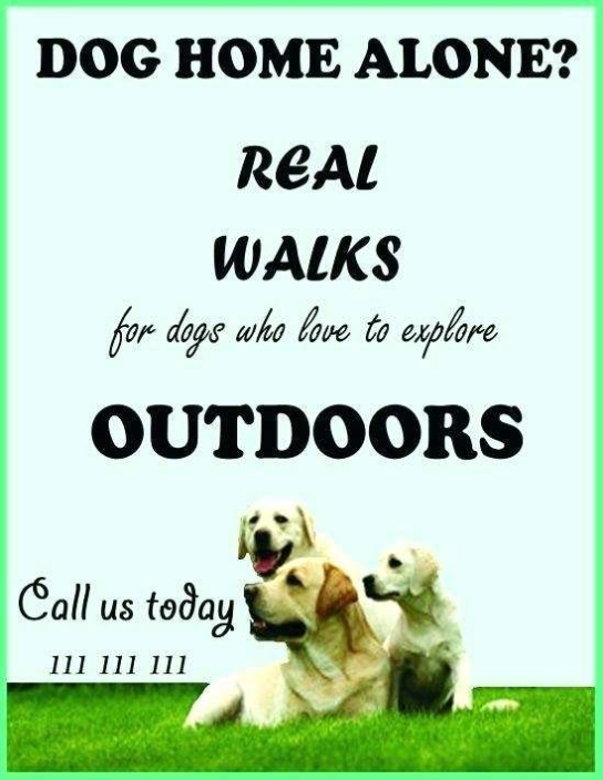 Dog Walking Flyers Templates - Cards Design Templates Pertaining To Dog Walking Flyer Template Free