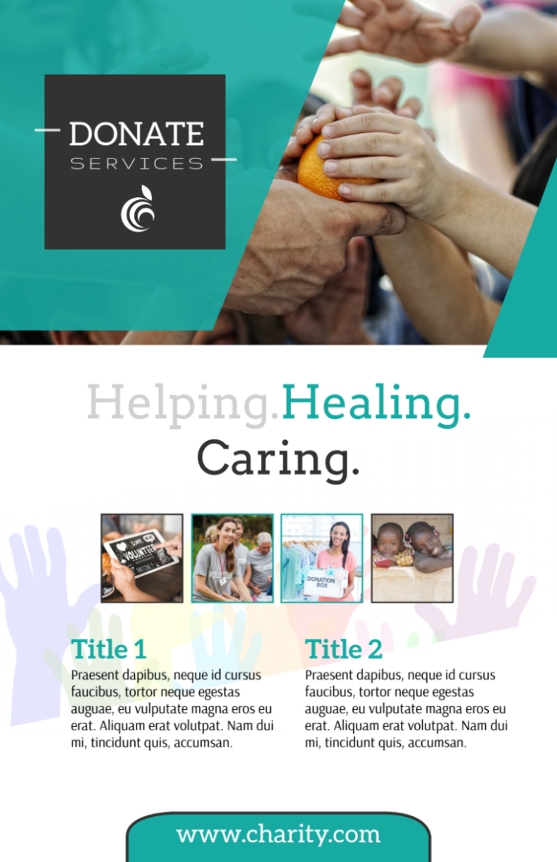 Donation Services Flyer Template | Mycreativeshop Regarding Donation Flyer Template