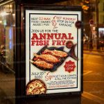Download Annual Fish Fry Template – Flyer Psd | Psdmarket Throughout Fish Fry Flyer Template