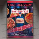 Download Fast Delivery Pizza Template – Flyer Psd | Psdmarket Intended For Pizza Sale Flyer Template
