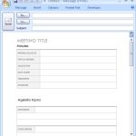 Download Ms Office Meeting Minutes For Email Conference Meeting Agenda With Agenda Template Word 2007