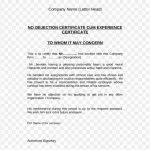 Download No Objection Letter For Employee Mitocadorcoreano – No For Letter Of Objection Template