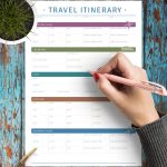 Download Printable Travel Itinerary Pdf Within Travel Agenda Template