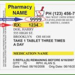 Downloadable Prescription Bottle Templates – 30 Fake Prescription Within Prescription Bottle Label Template