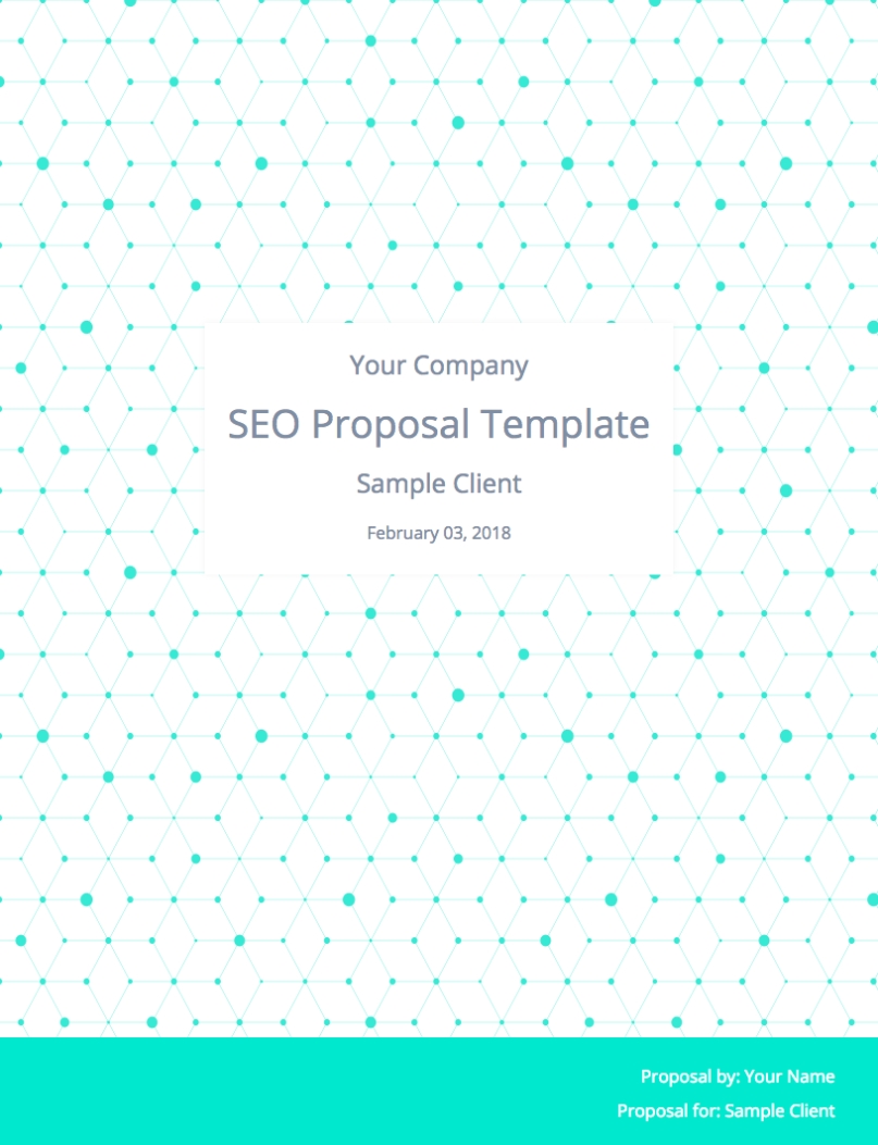 Easy-To-Use Seo Proposal Template To Win Clients (It'S Free!) | Bidsketch for Seo Proposal Template