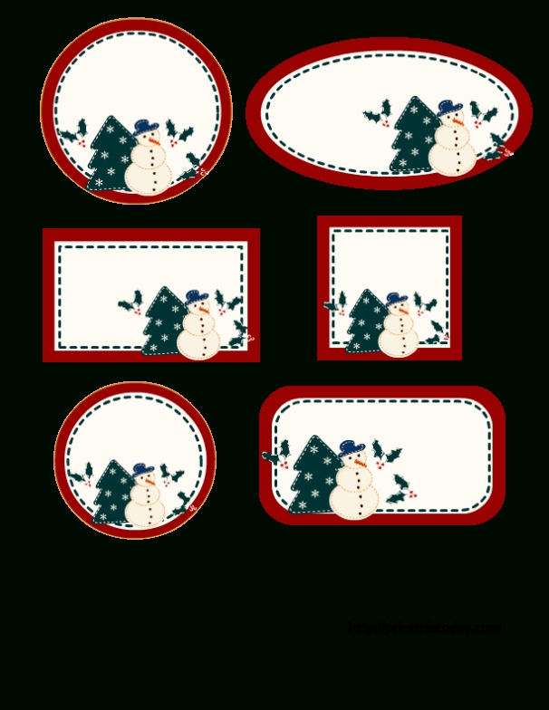 Editable Christmas Labels In 6 Different Shapes {Free Printable} Regarding Xmas Labels Templates Free