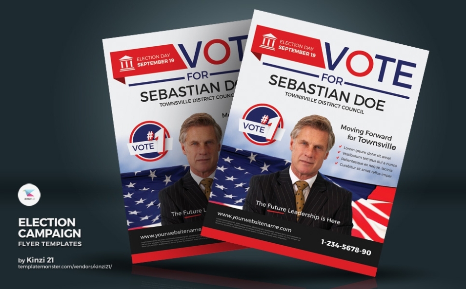 Election Campaign Flyer And Poster Psd Template With Regard To Campaign Flyer Template