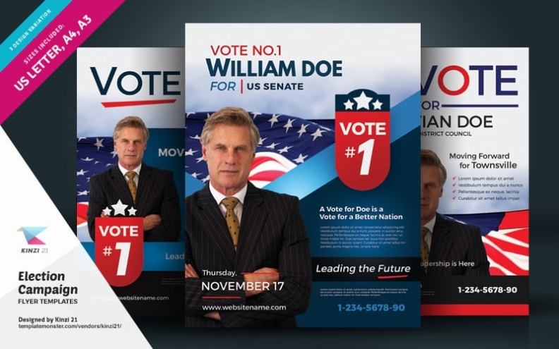 Election Campaign Flyer And Poster Psd Template Within Election Flyers Templates Free