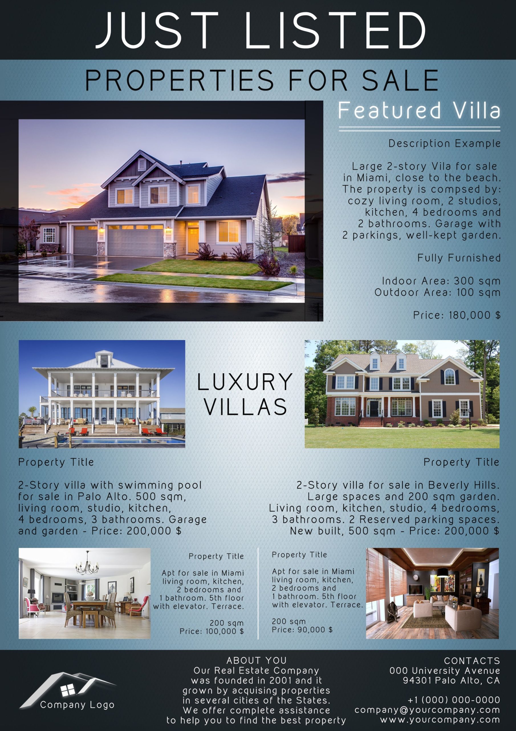 Elegance Real Estate Flyer Brochure Template | Codester Pertaining To For Sale By Owner Flyer Template