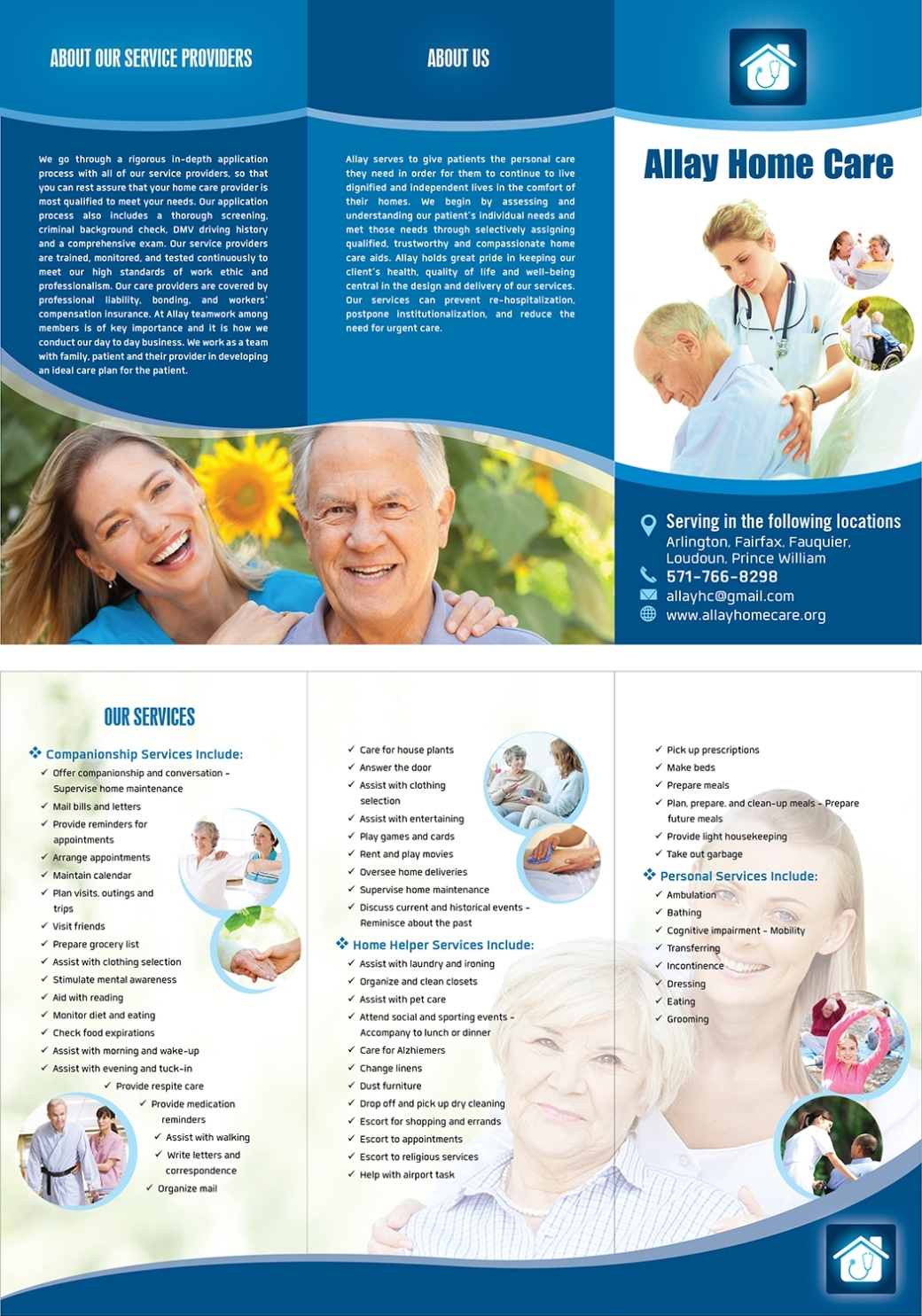 Elegant, Playful, Home Health Care Brochure Design For A Company By In Non Medical Home Care Business Plan Template