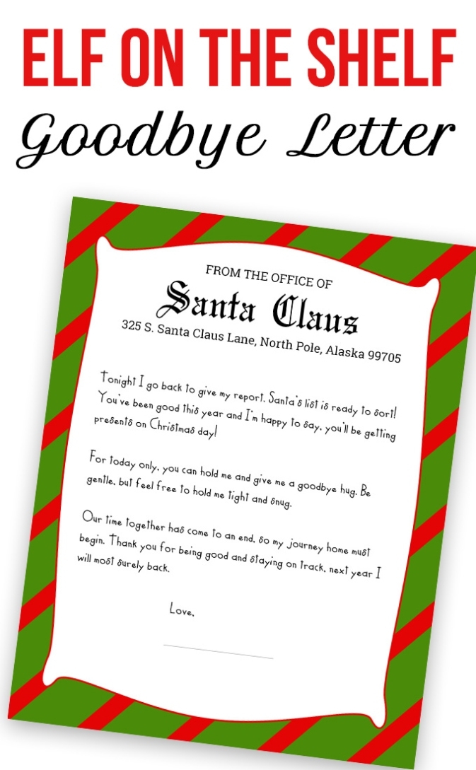Elf On The Shelf Goodbye Letter - Pike.productoseb.co Pertaining To Elf Goodbye Letter Template