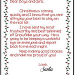 Elf On The Shelf Introduction Letter From Santa – Avalonit Intended For Elf On The Shelf Letter From Santa Template
