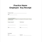 Employee Key Receipt Template Awesome : Printable Receipt Templates Within Key Holder Agreement Template
