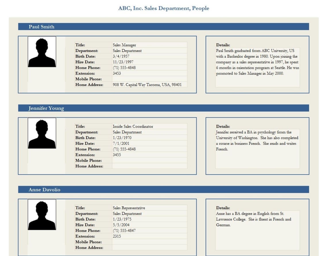 Employee Profile Template | Employee Profile Form Template regarding Simple Business Profile Template