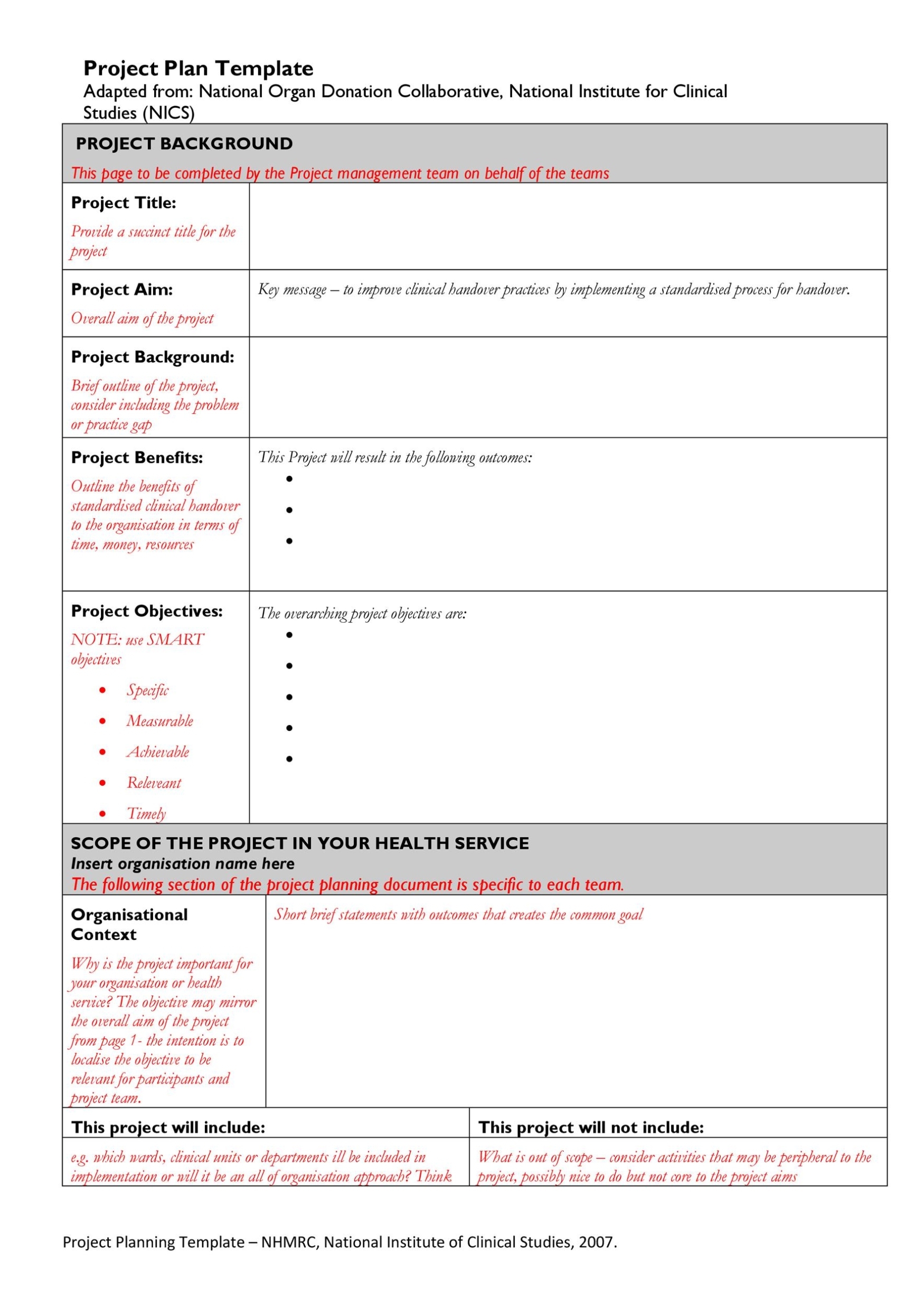 Event Planning Project Plan Template Pdf Within Project Management Proposal Template