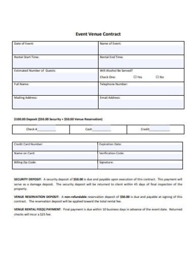 Event Venue Contract Examples – 10+ In Pdf | Ms Word | Google Docs In Venue Hire Agreement Template