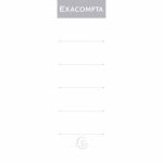Exacompta Lever Arch File Spine 80Mm Labels Pack Of 10 within Lever Arch Spine Label Template