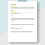 Executive Summary Startup Business Plan Template – Google Docs, Word For One Page Business Summary Template