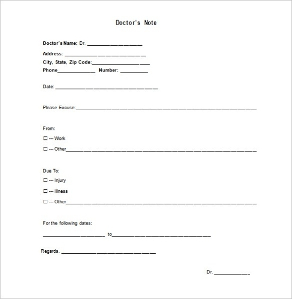 Fake Doctors Note Free Download | Template Business Throughout Fake Dentist Note Template