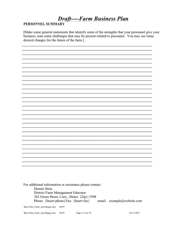 Farm Business Plan In Word And Pdf Formats – Page 19 Of 19 Throughout Ranch Business Plan Template