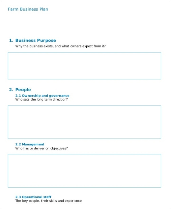 Farm Business Plan Template - 7+ Free Sample, Example, Format Download pertaining to Agriculture Business Plan Template Free