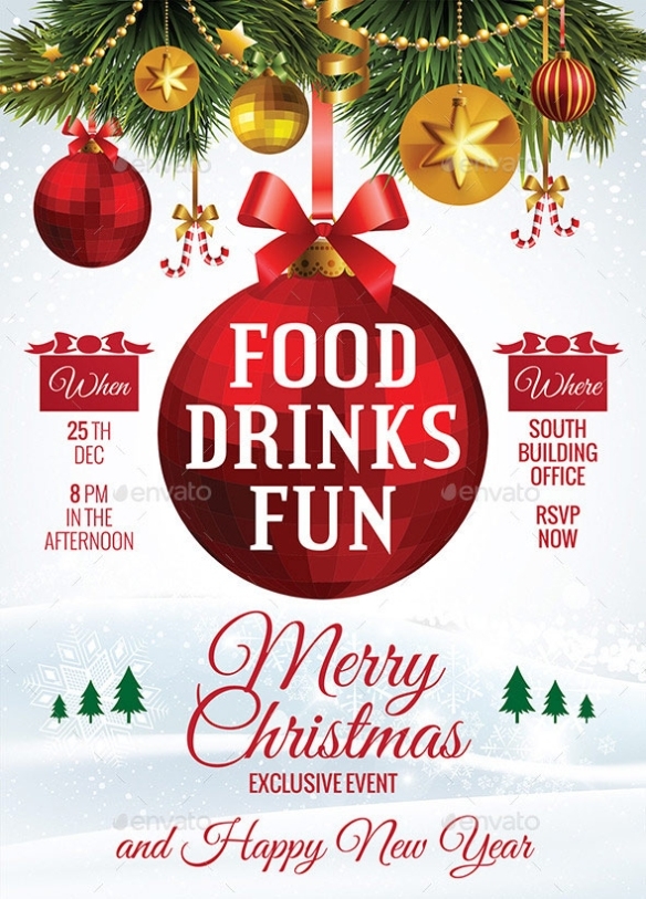 Festive Collection Of Christmas Flyer Templates | Print | Idesignow With Regard To Free Holiday Flyer Templates