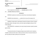 Fillable Separation Agreement Printable Pdf Download Pertaining To Simple Employee Separation Agreement Template