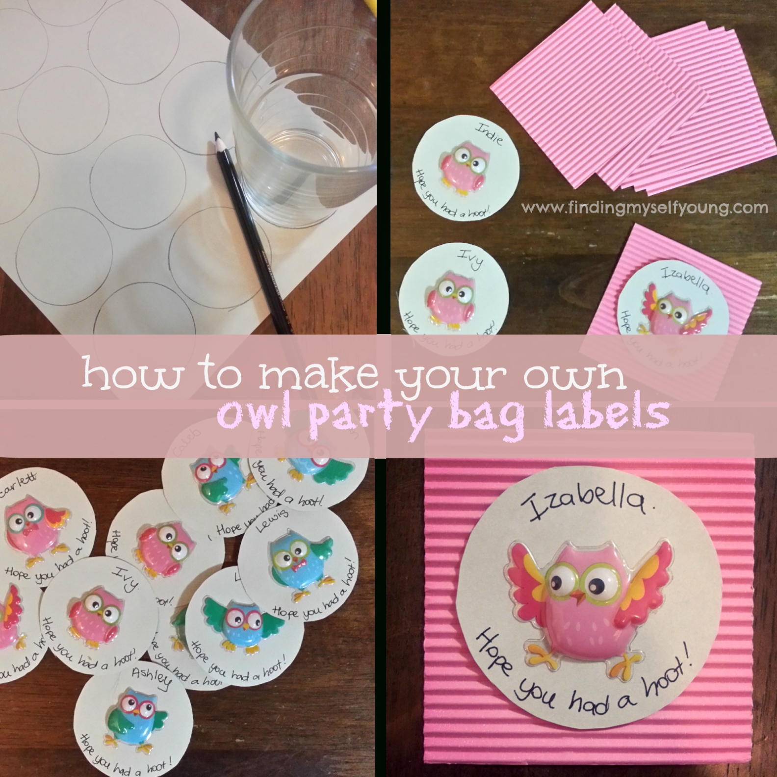 Finding Myself Young: How To Make Kids Birthday Party Goodie Bags For Goodie Bag Label Template