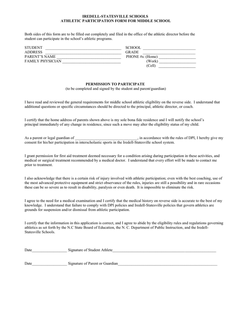 First Aid Treatment Form – The Y Guide For Risk Participation Agreement Template