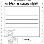 First Grade Schoolhouse: Back To School Night Intended For Letter Writing Template For First Grade