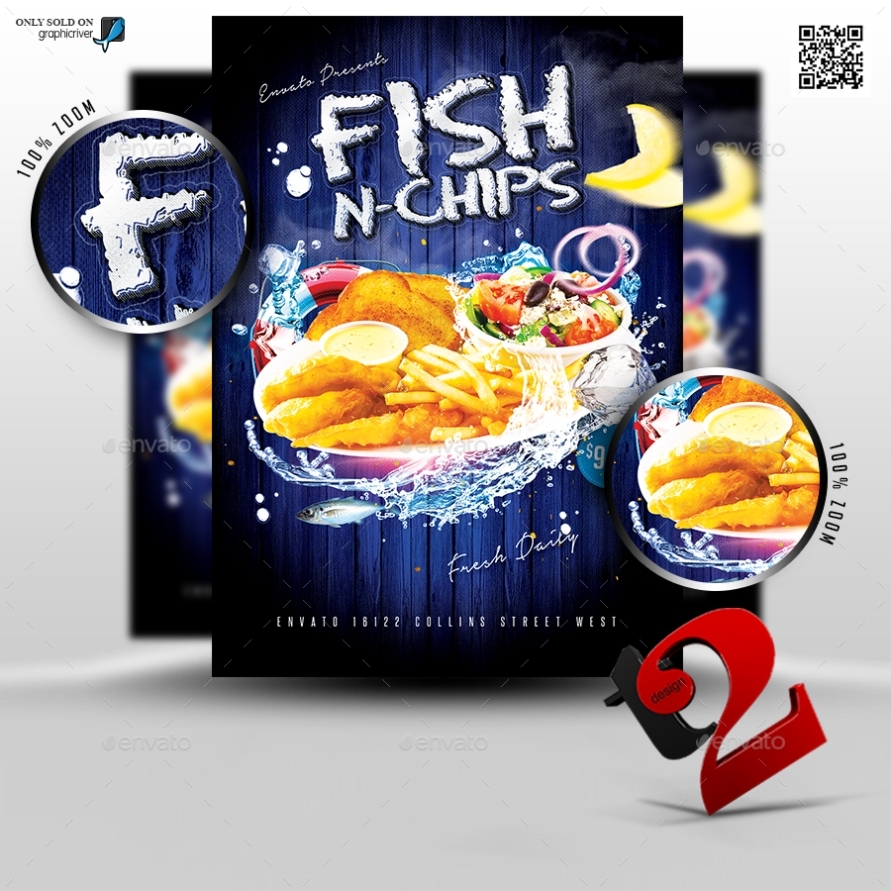 Fish N Chips Flyer Template By Take2Design | Graphicriver Pertaining To Menu Selling F&I Template