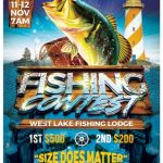 Fishing Contest Flyer Template – Tournament Psd Design Photoshop Pertaining To Fishing Tournament Flyer Template