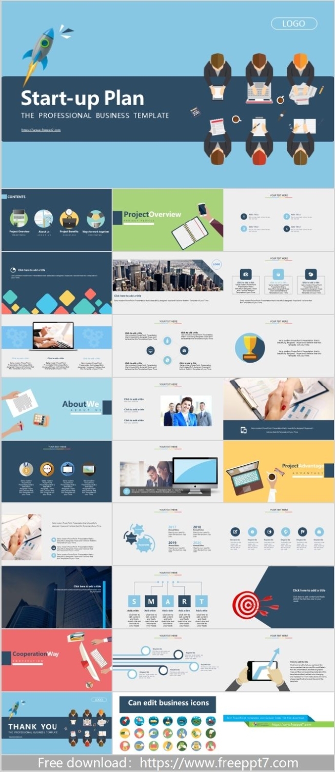 Flat Business Plan Powerpoint Templates Best Powerpoint Templates And Within Business Plan Template Powerpoint Free Download