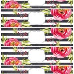Flower Water Bottle Labels Free Printable - Paper Trail Design for Free Printable Water Bottle Label Template